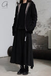 M.A+ front button drooping wide leg pants PW481 CWP1